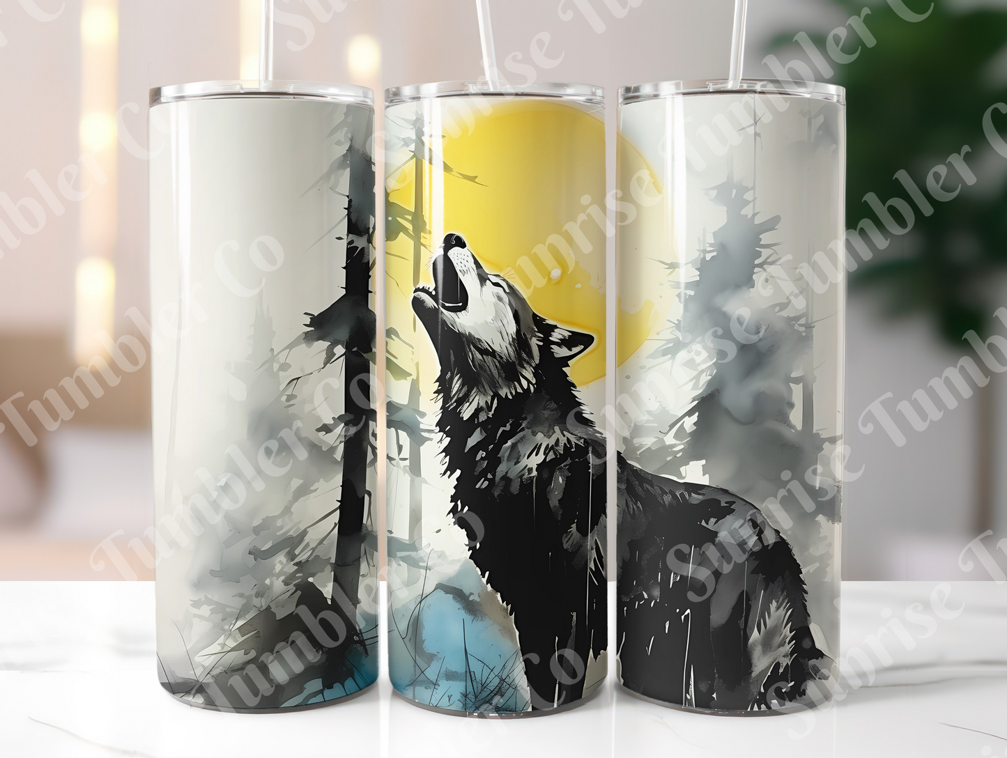 Wolf Variety Part 2 - 20oz and 30oz Tumblers (Glow In The Dark Green And Blue Available)