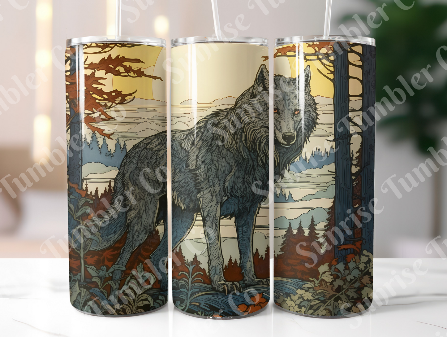 Wolf Variety Part 1 - 20oz and 30oz Tumblers (Glow In The Dark Green And Blue Available)