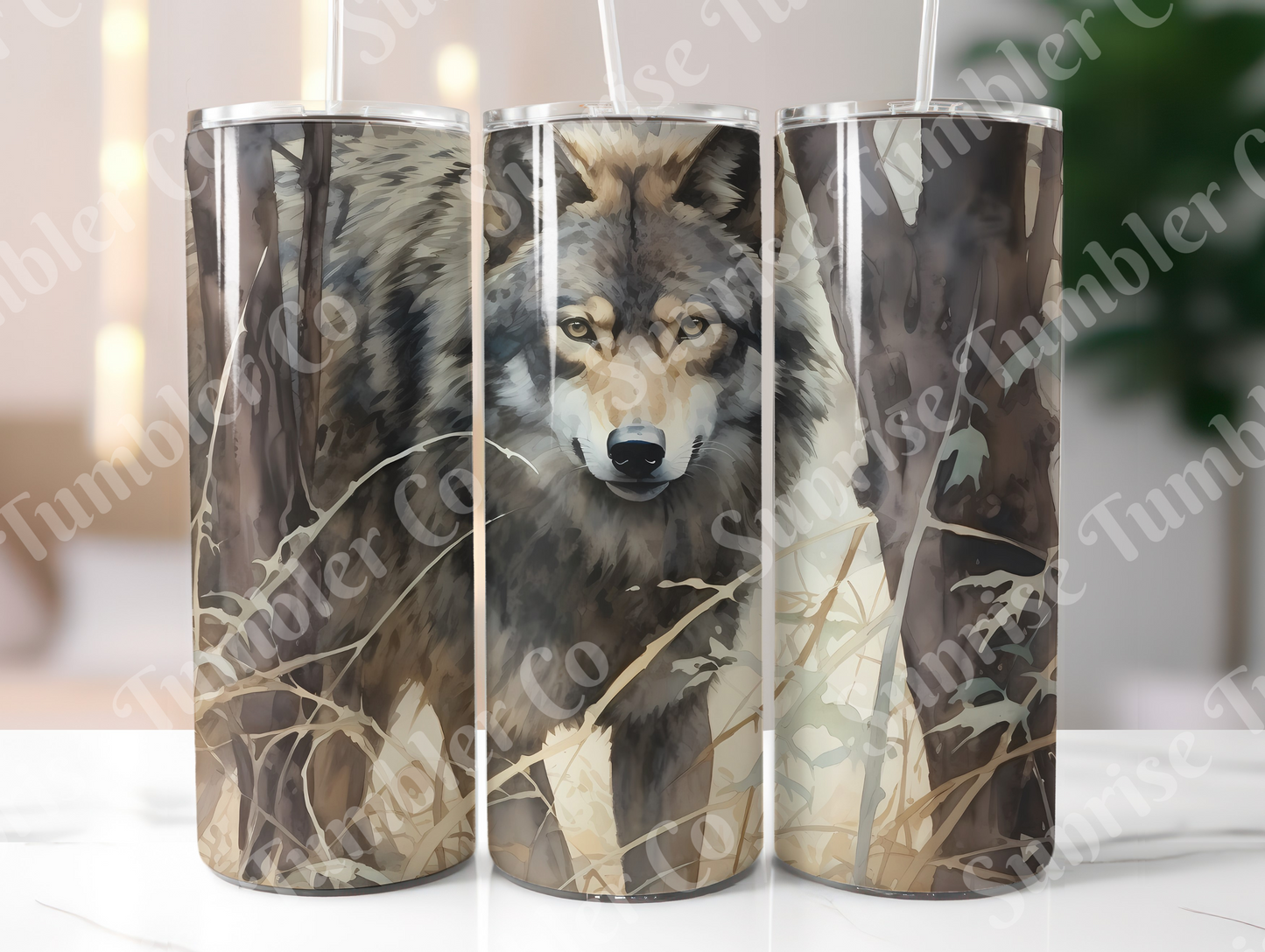 Wolf Variety Part 1 - 20oz and 30oz Tumblers (Glow In The Dark Green And Blue Available)