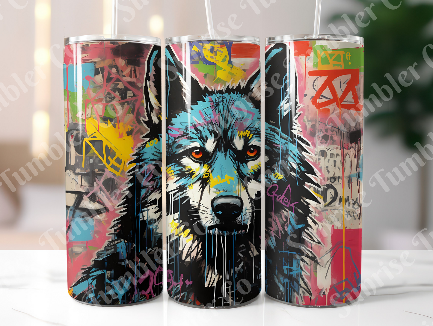 Wolf Variety Part 1 - 20oz and 30oz Tumblers (Glow In The Dark Green And Blue Available)
