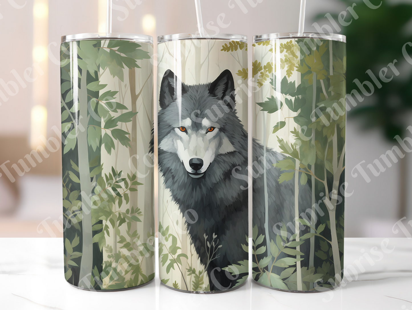 Wolf Variety Part 2 - 20oz and 30oz Tumblers (Glow In The Dark Green And Blue Available)