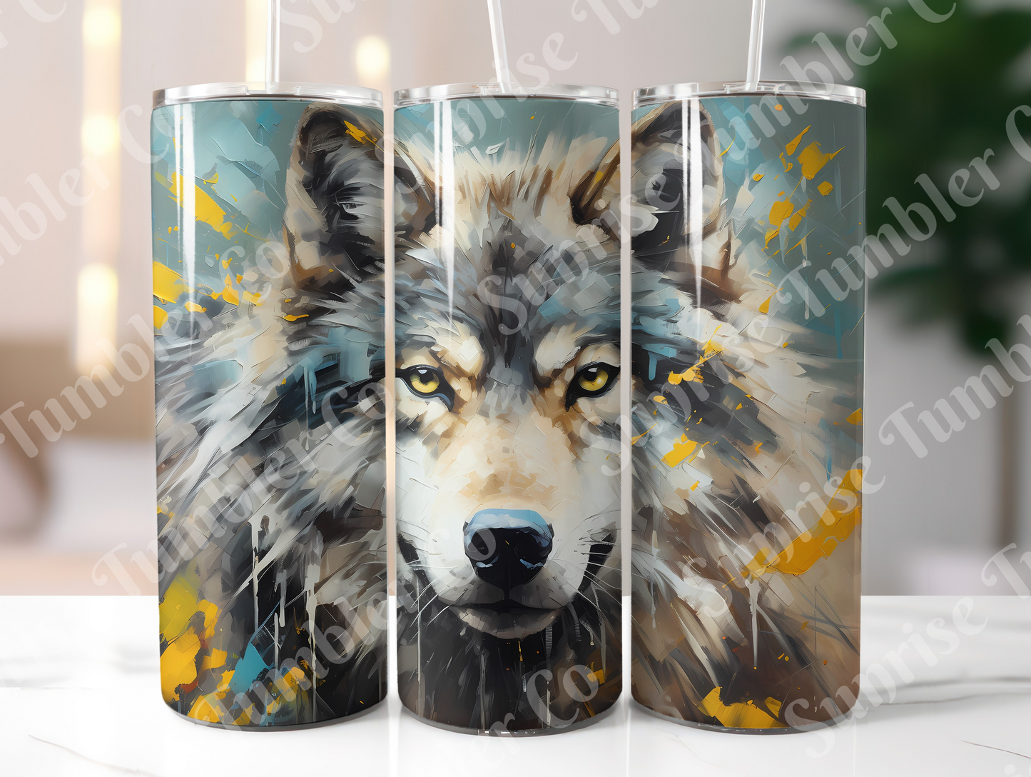 Wolf Variety Part 3 - 20oz and 30oz Tumblers (Glow In The Dark Green And Blue Available)
