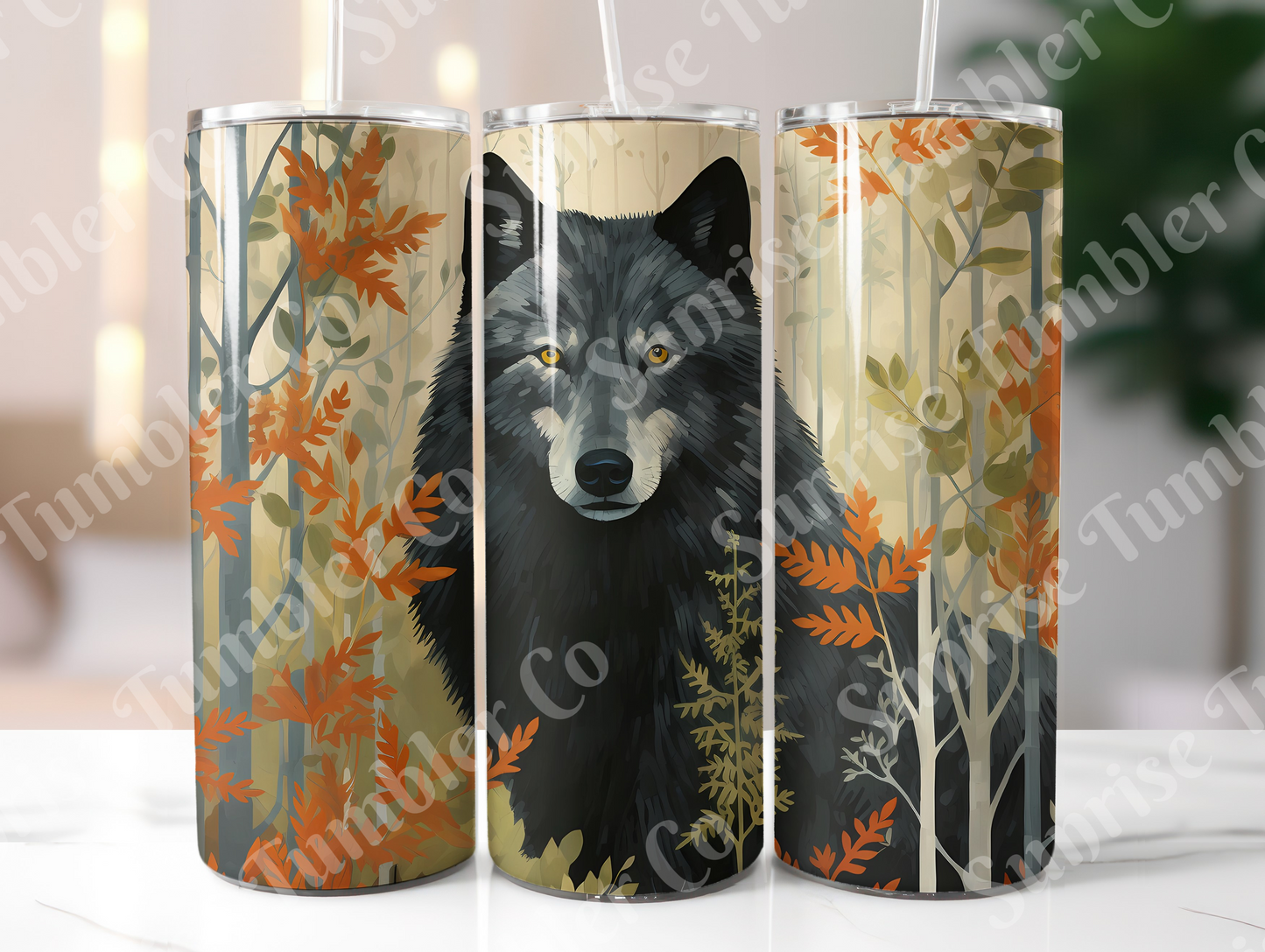 Wolf Variety Part 3 - 20oz and 30oz Tumblers (Glow In The Dark Green And Blue Available)