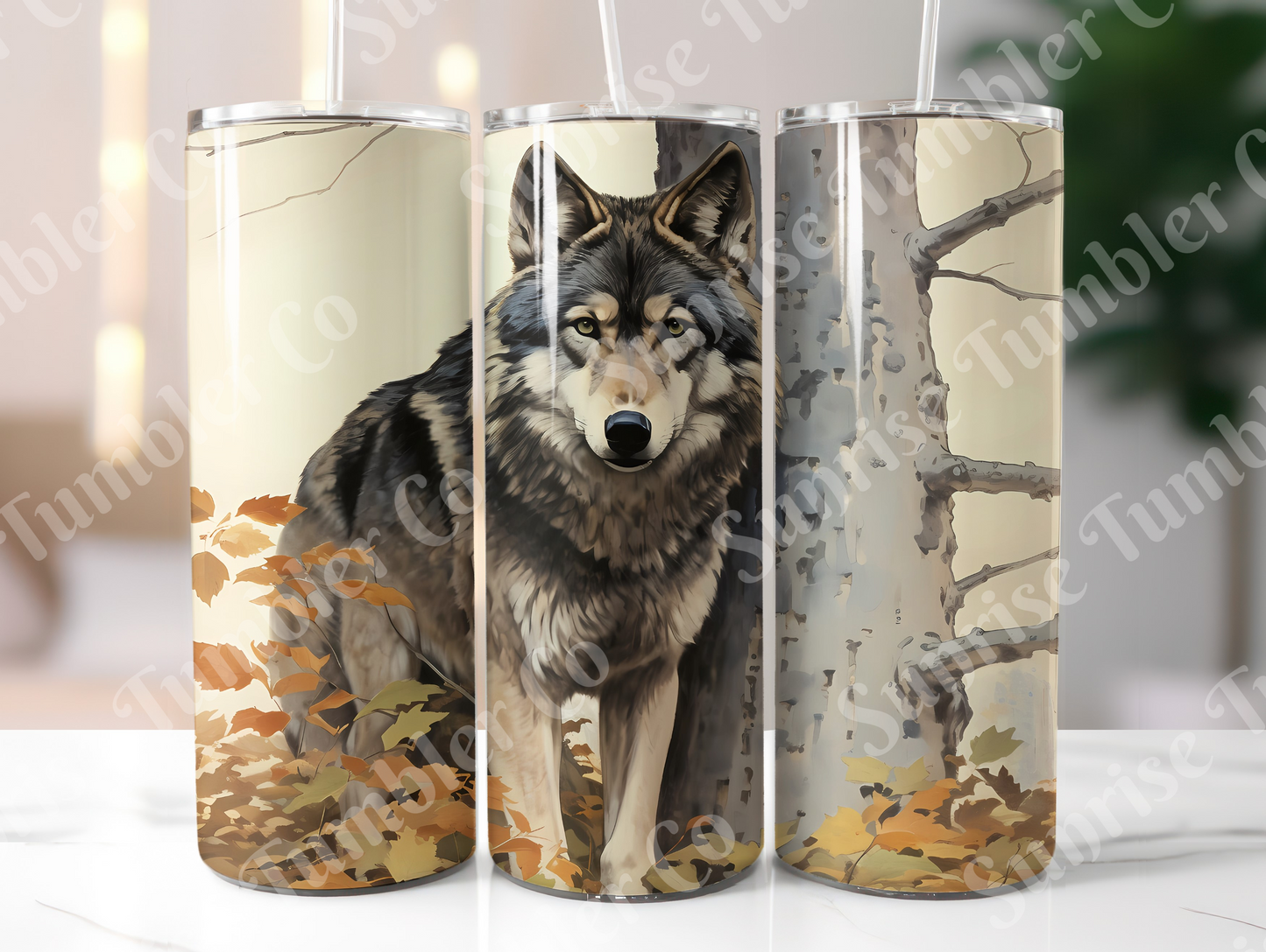 Wolf Variety Part 1 - 20oz and 30oz Tumblers (Glow In The Dark Green And Blue Available)