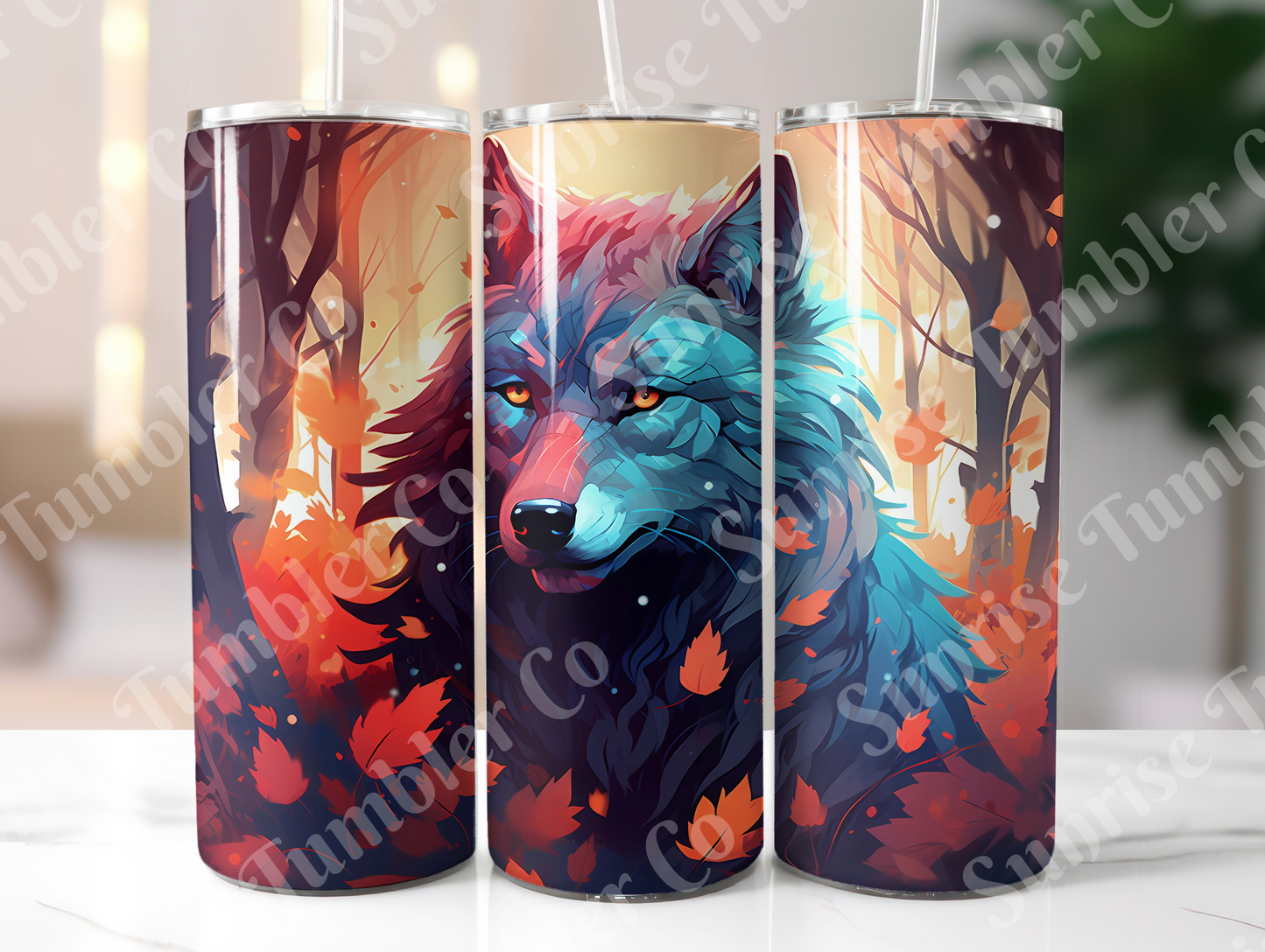 Wolf Variety Part 1 - 20oz and 30oz Tumblers (Glow In The Dark Green And Blue Available)