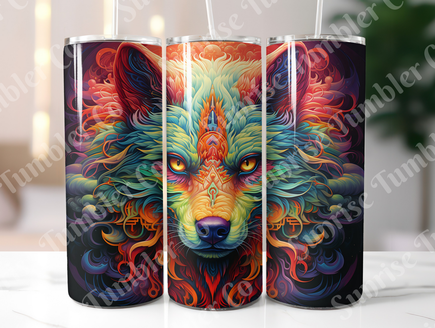 Wolf Variety Part 1 - 20oz and 30oz Tumblers (Glow In The Dark Green And Blue Available)
