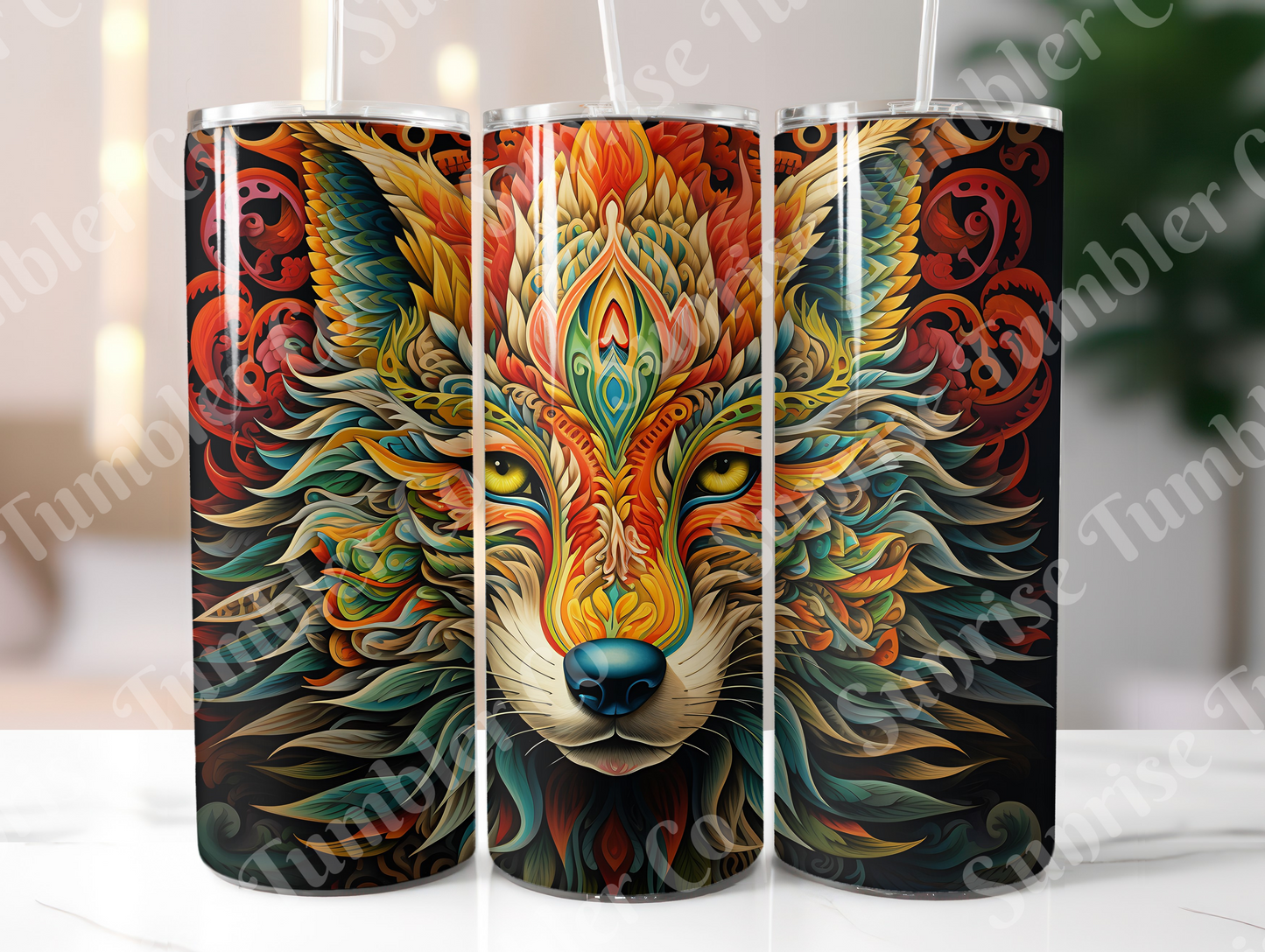 Wolf Variety Part 1 - 20oz and 30oz Tumblers (Glow In The Dark Green And Blue Available)