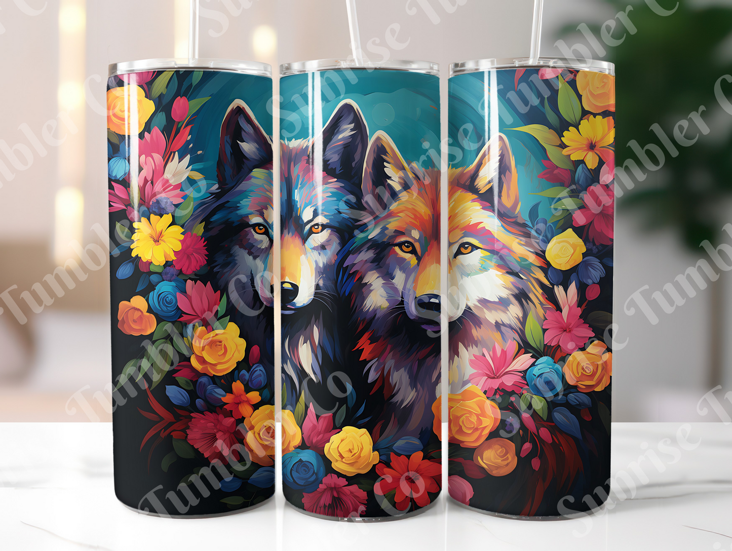 Wolf Variety Part 1 - 20oz and 30oz Tumblers (Glow In The Dark Green And Blue Available)