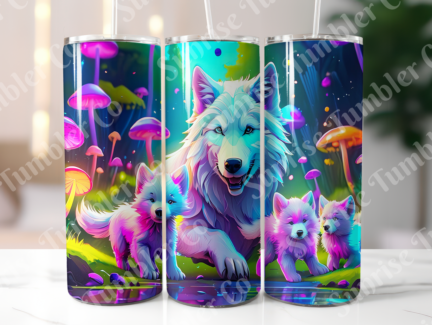 Wolf Variety Part 3 - 20oz and 30oz Tumblers (Glow In The Dark Green And Blue Available)
