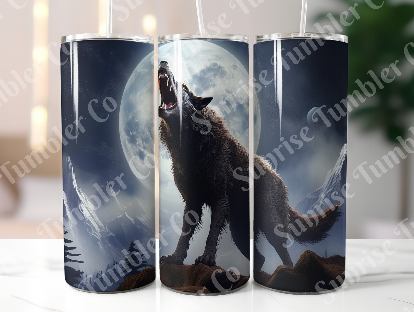 Wolf Variety Part 3 - 20oz and 30oz Tumblers (Glow In The Dark Green And Blue Available)