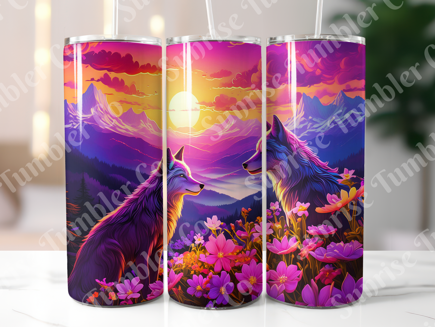 Wolf Variety Part 3 - 20oz and 30oz Tumblers (Glow In The Dark Green And Blue Available)