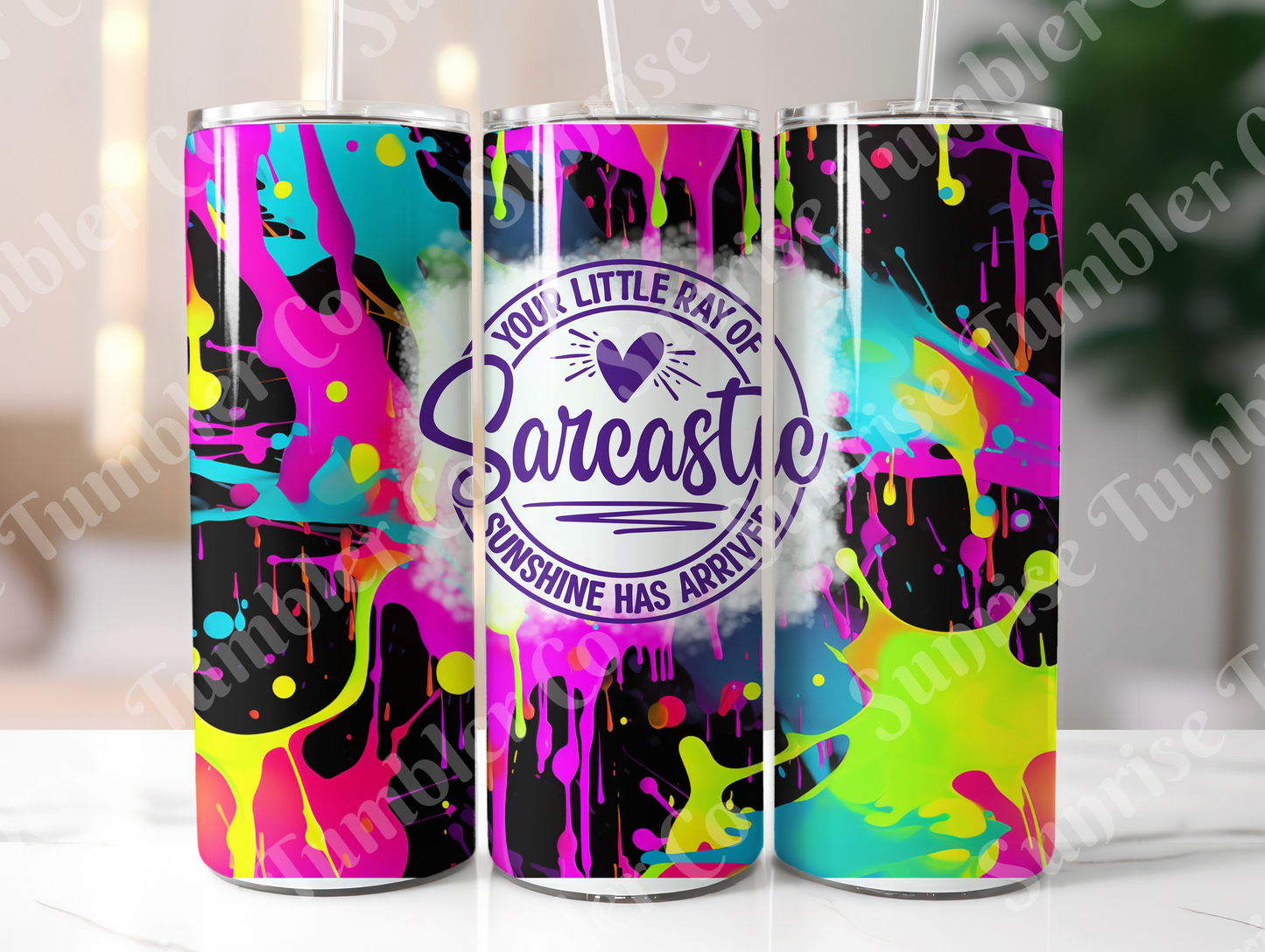 Sarcastic Sayings Variety Part 1 - 20oz or 30 oz Tumblers (Glow in The Dark Option Available)