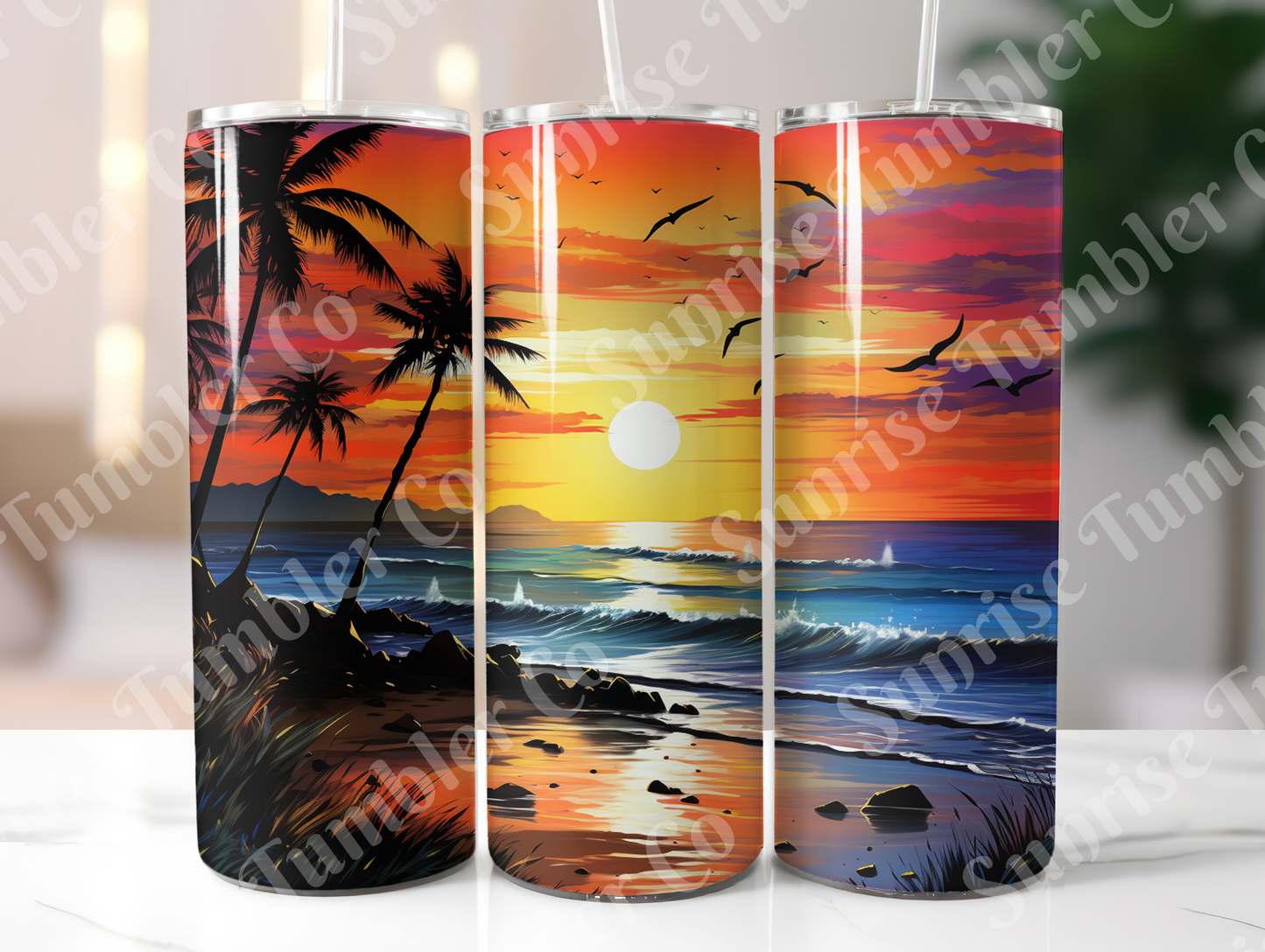 Sunsets Variety Part 1 - 20oz and 30oz Tumblers (Glow In The Dark Green And Blue Available)