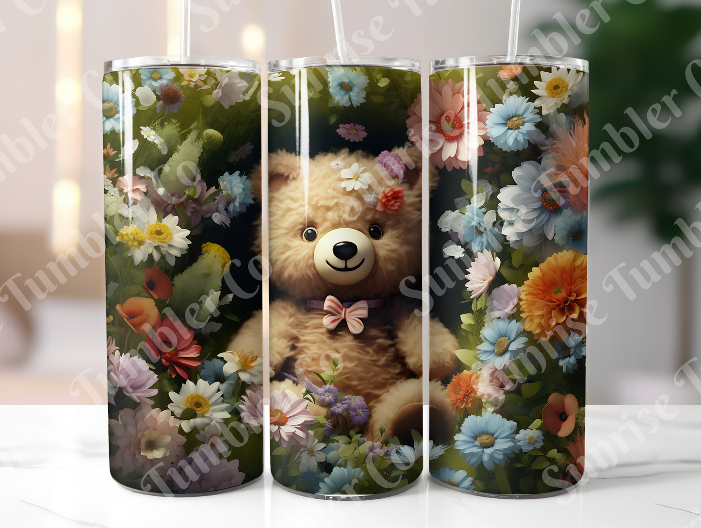 Bear Variety - 20oz and 30oz Tumblers (Glow In The Dark Green And Blue Available)