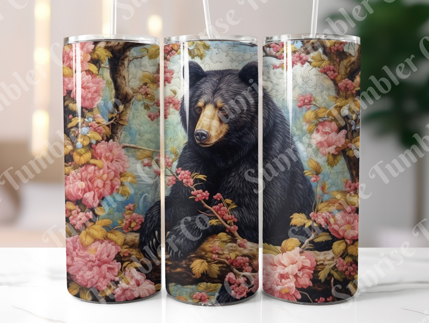 Bear Variety - 20oz and 30oz Tumblers (Glow In The Dark Green And Blue Available)