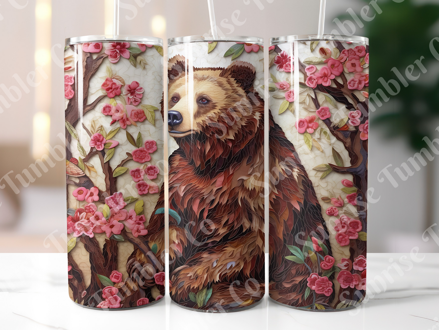 Bear Variety - 20oz and 30oz Tumblers (Glow In The Dark Green And Blue Available)