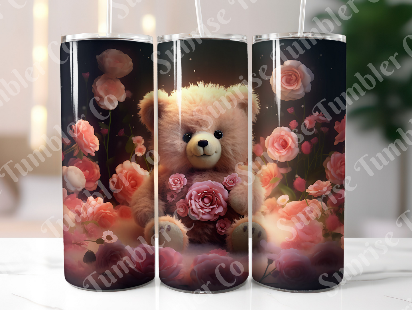 Bear Variety - 20oz and 30oz Tumblers (Glow In The Dark Green And Blue Available)