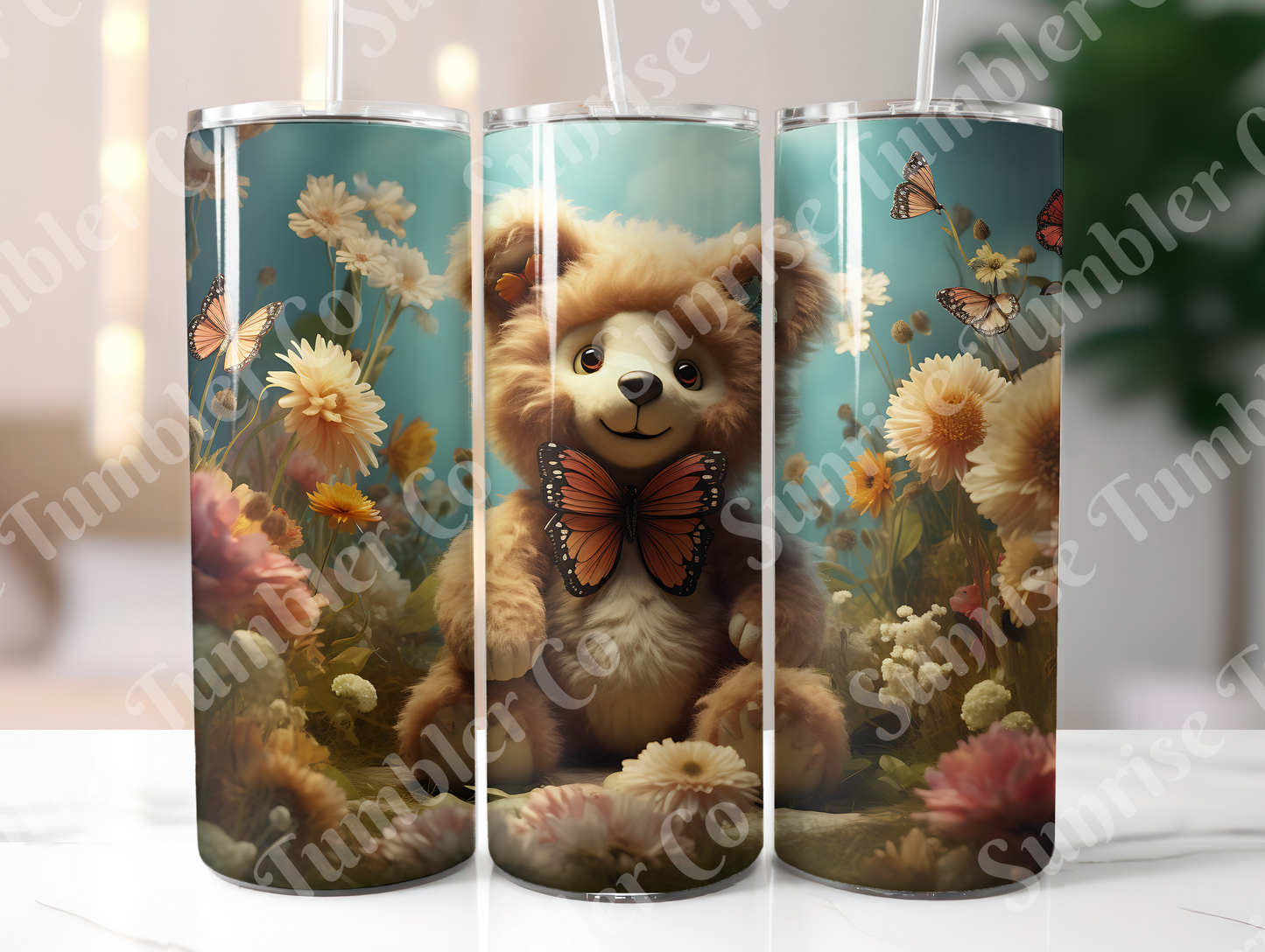 Bear Variety - 20oz and 30oz Tumblers (Glow In The Dark Green And Blue Available)