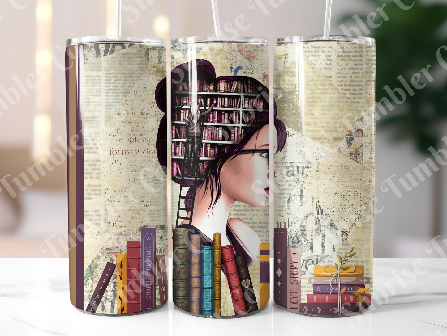 Book Variety - 20 oz and 30 oz Tumblers (Glow In The Dark Option Available)