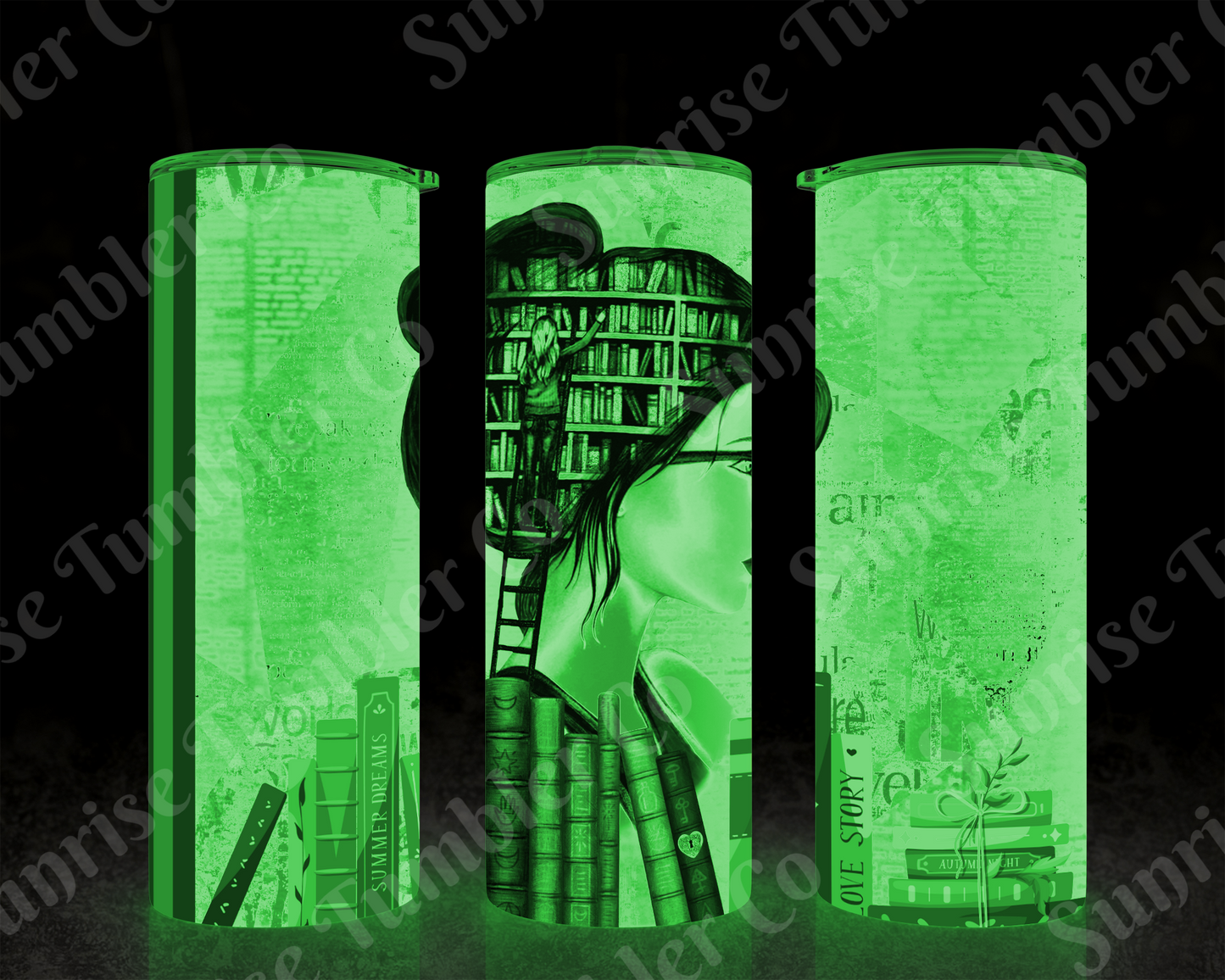 Book Variety - 20 oz and 30 oz Tumblers (Glow In The Dark Option Available)