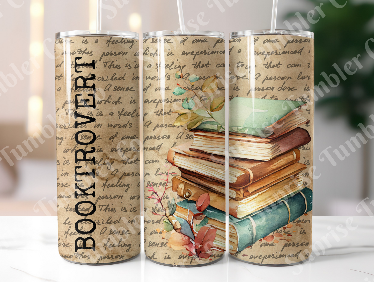 Book Variety - 20 oz and 30 oz Tumblers (Glow In The Dark Option Available)