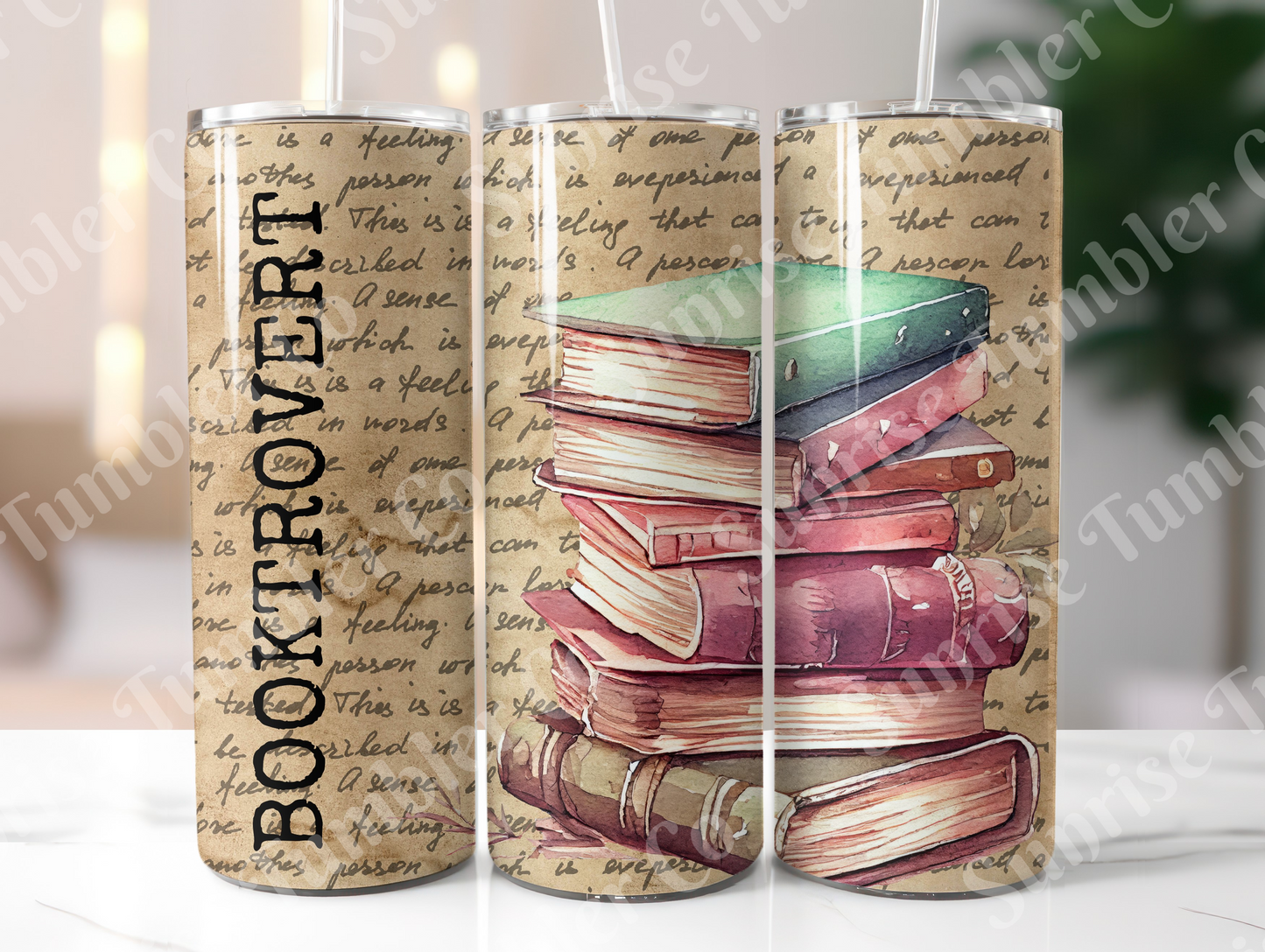 Book Variety - 20 oz and 30 oz Tumblers (Glow In The Dark Option Available)