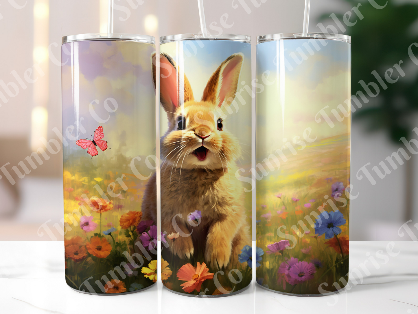 Rabbit and Bunny Variety - 20 oz and 30 oz Tumbler (Glow In The Dark Option Available)