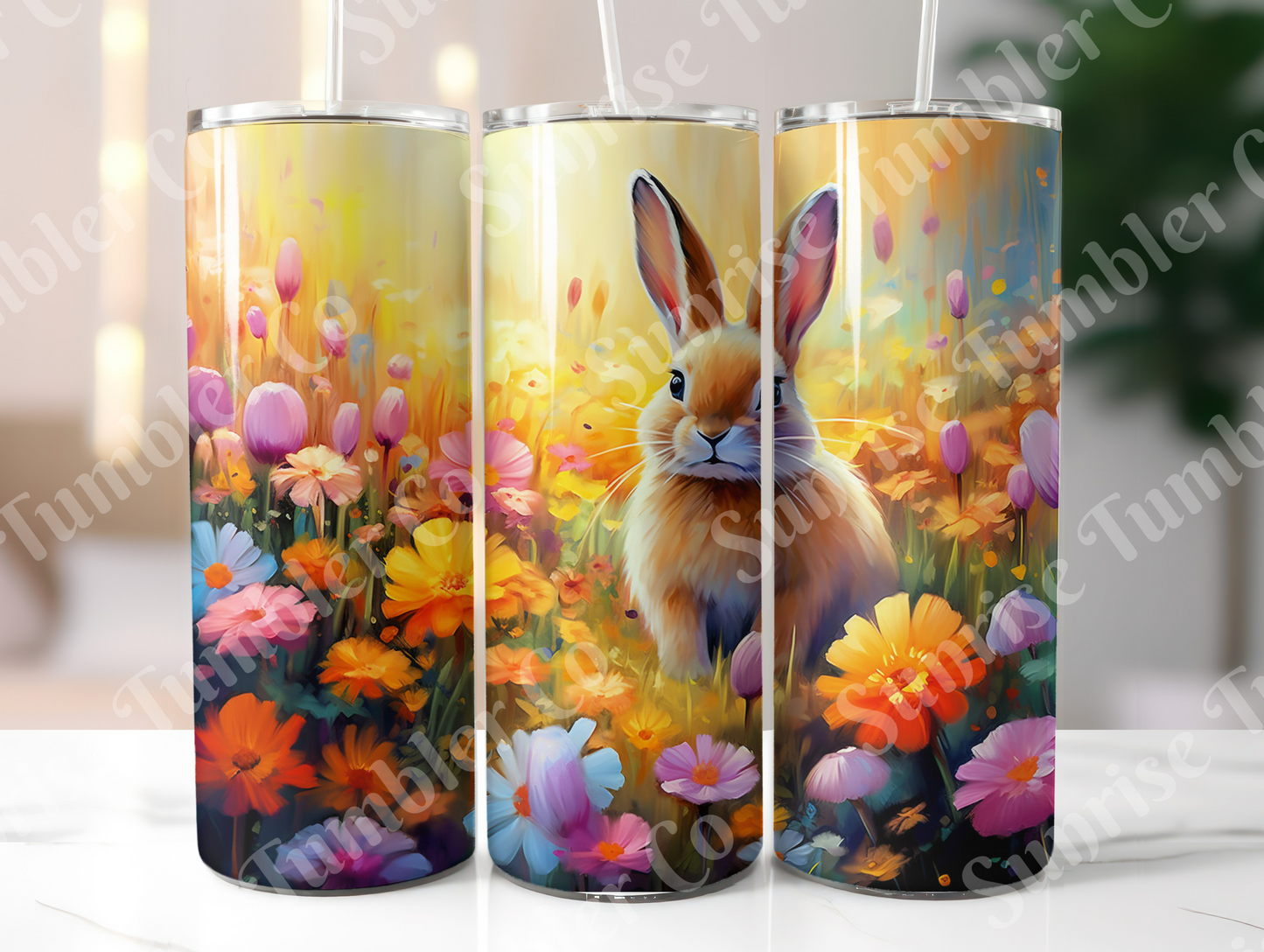 Rabbit and Bunny Variety - 20 oz and 30 oz Tumbler (Glow In The Dark Option Available)