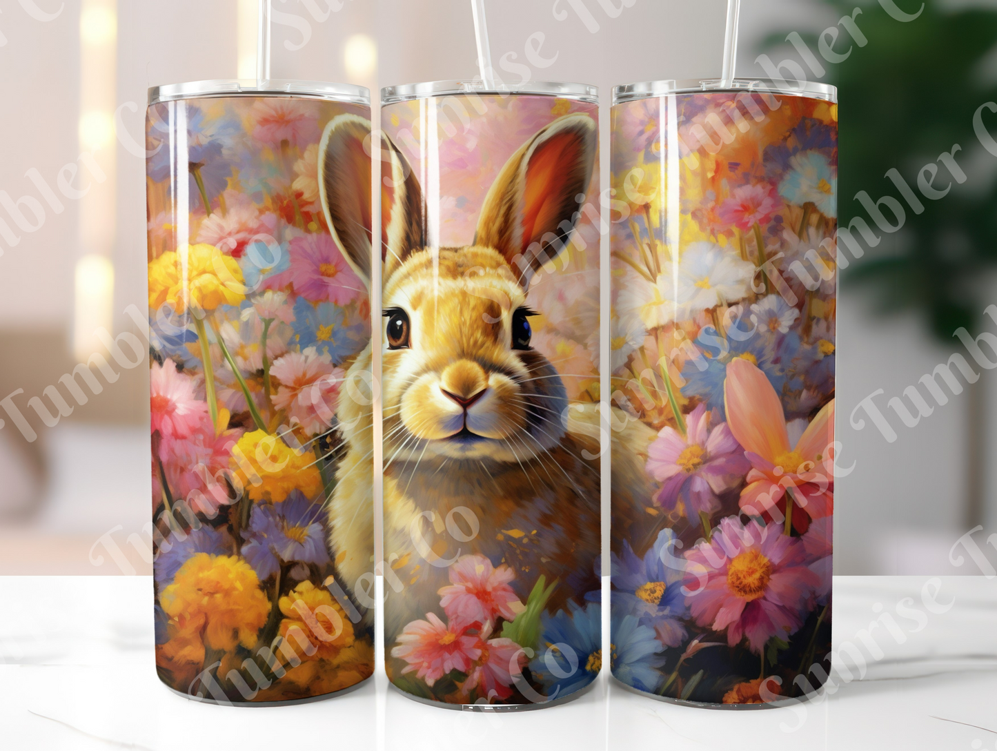 Rabbit and Bunny Variety - 20 oz and 30 oz Tumbler (Glow In The Dark Option Available)