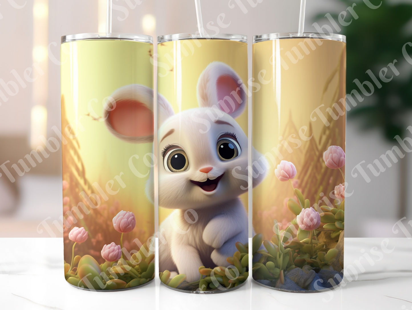 Rabbit and Bunny Variety - 20 oz and 30 oz Tumbler (Glow In The Dark Option Available)