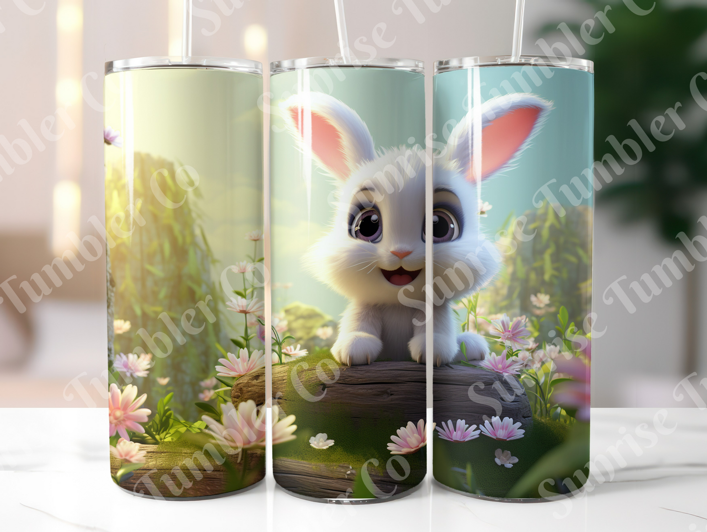 Rabbit and Bunny Variety - 20 oz and 30 oz Tumbler (Glow In The Dark Option Available)