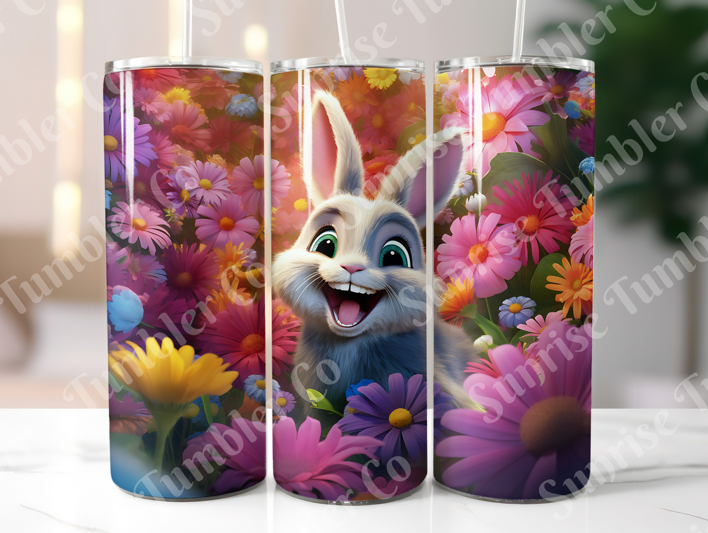 Rabbit and Bunny Variety - 20 oz and 30 oz Tumbler (Glow In The Dark Option Available)