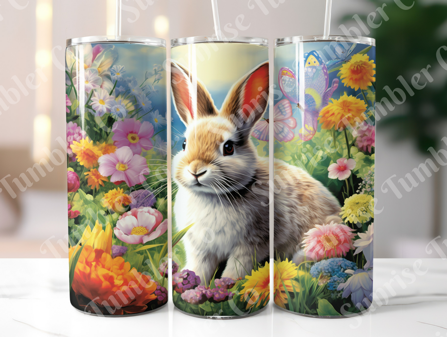 Rabbit and Bunny Variety - 20 oz and 30 oz Tumbler (Glow In The Dark Option Available)