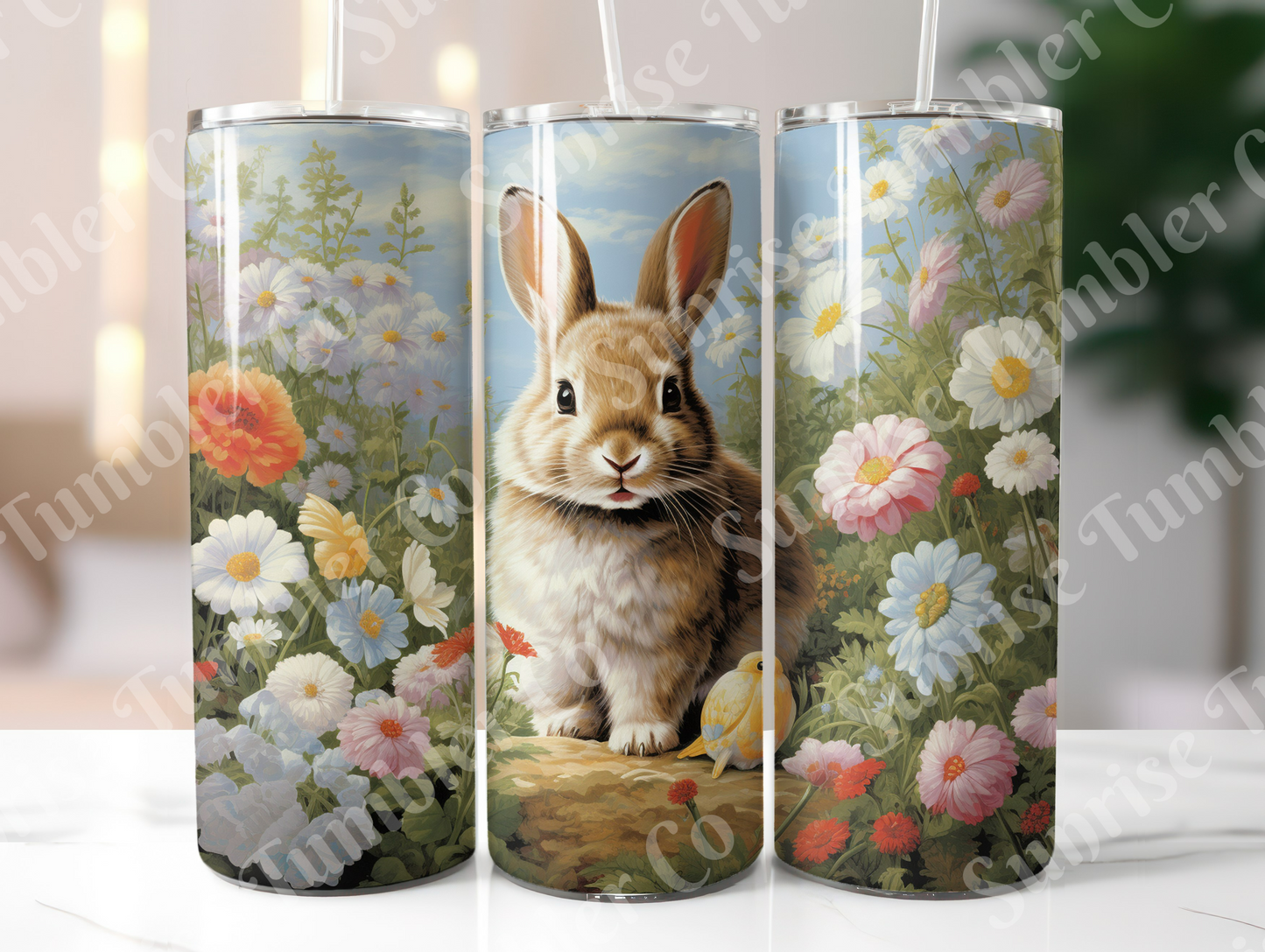 Rabbit and Bunny Variety - 20 oz and 30 oz Tumbler (Glow In The Dark Option Available)