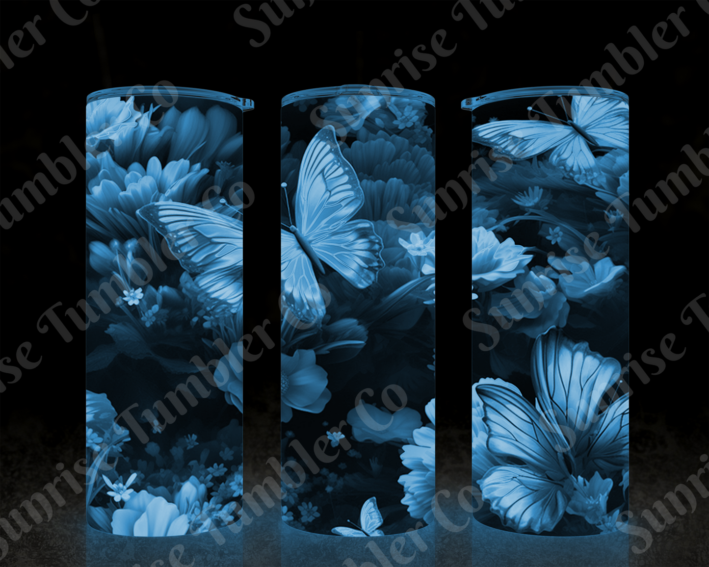 Butterflies Variety Part 3 - 20 oz and 30 oz Tumblers (Glow In The Dark Options Available)