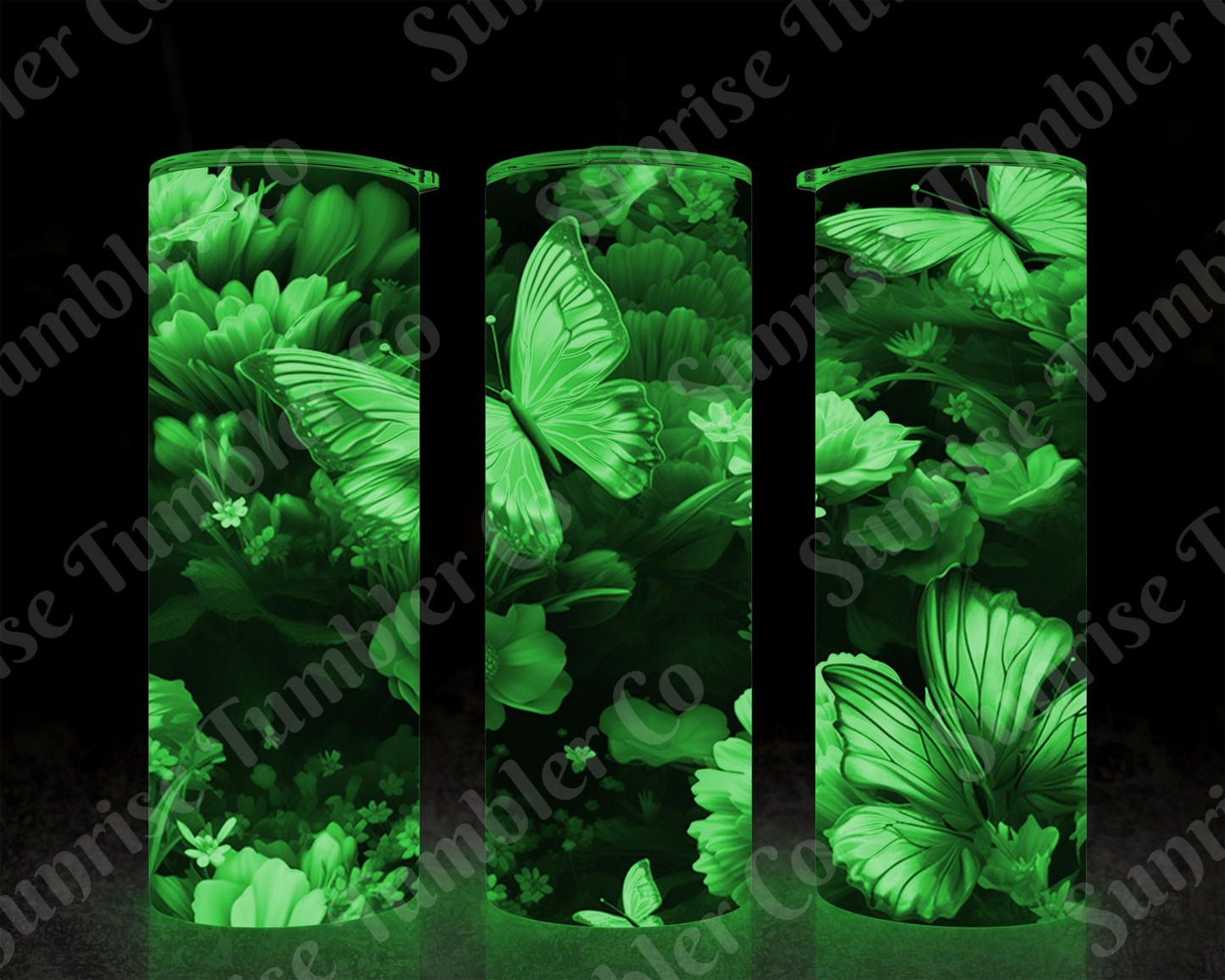 Butterflies Variety Part 3 - 20 oz and 30 oz Tumblers (Glow In The Dark Options Available)