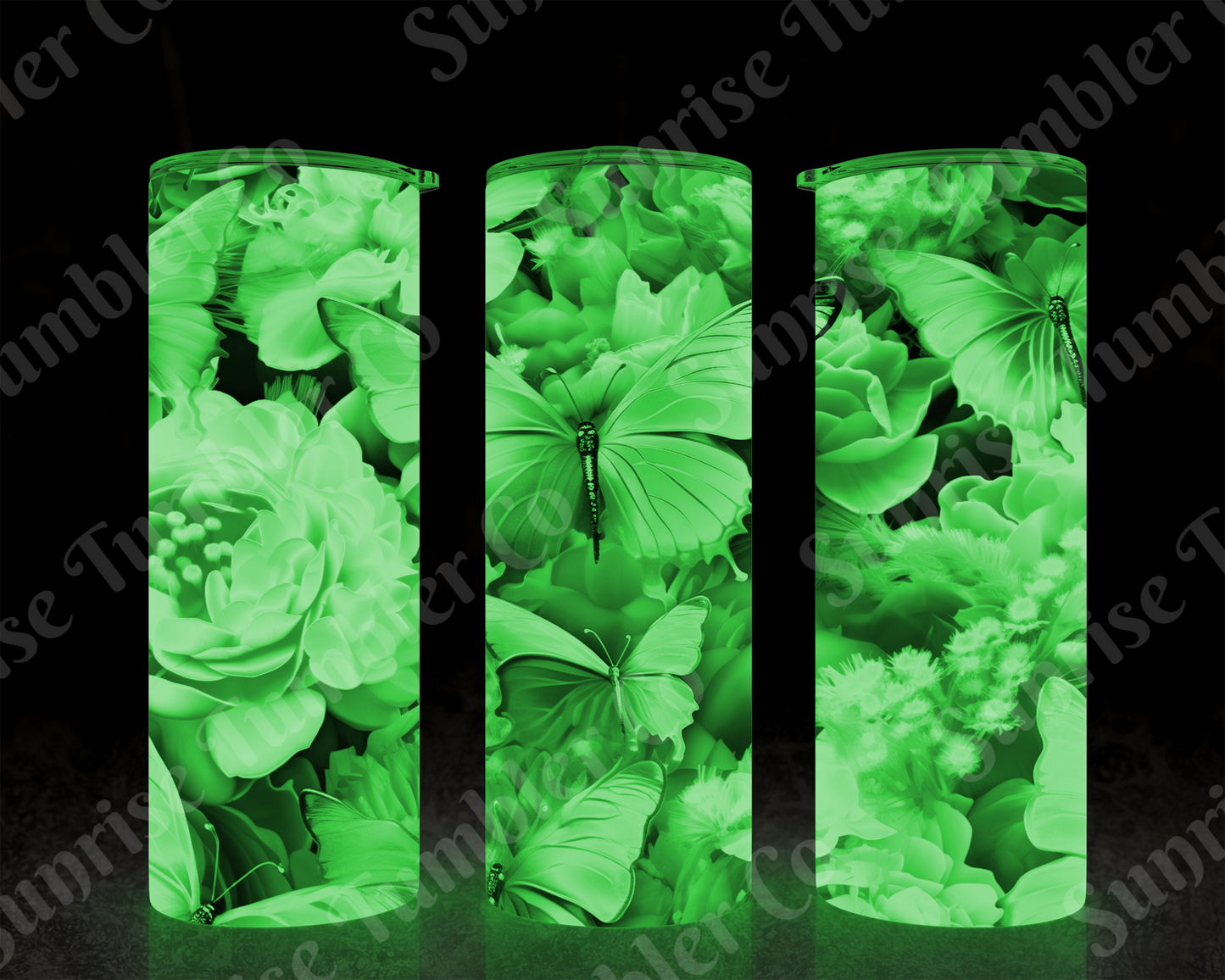 Butterflies Variety Part 3 - 20 oz and 30 oz Tumblers (Glow In The Dark Options Available)