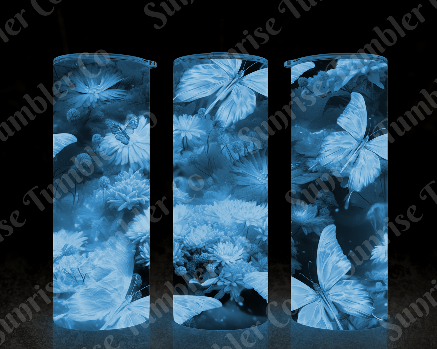 Butterflies Variety Part 3 - 20 oz and 30 oz Tumblers (Glow In The Dark Options Available)