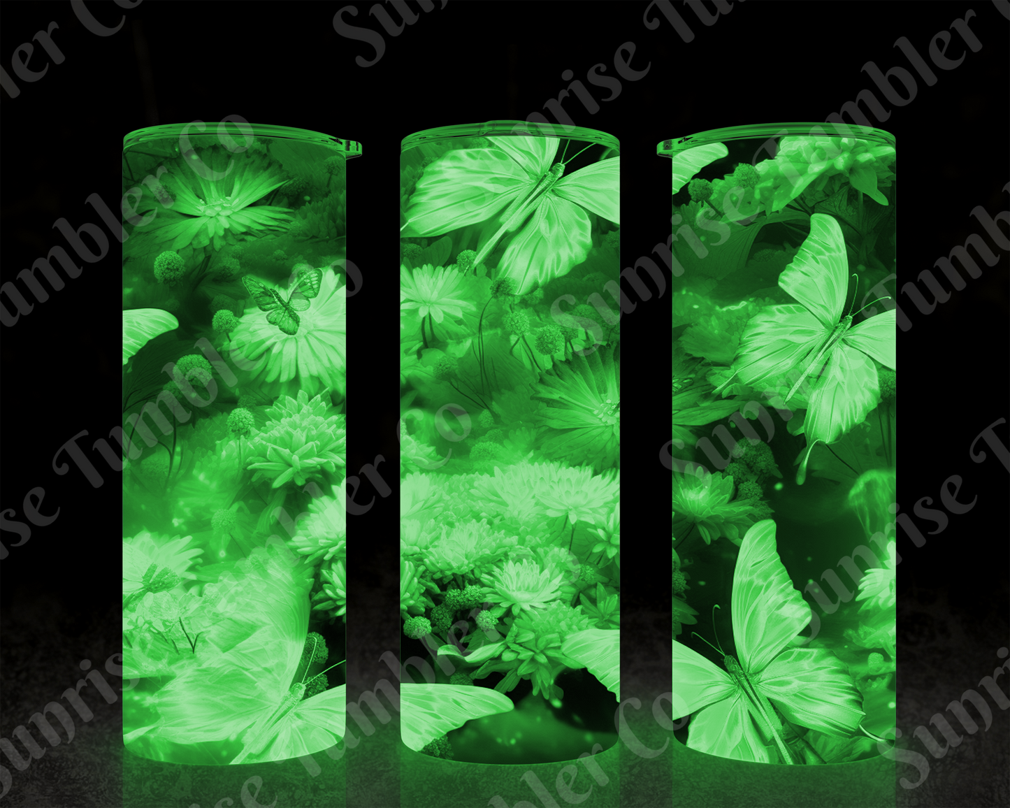 Butterflies Variety Part 3 - 20 oz and 30 oz Tumblers (Glow In The Dark Options Available)