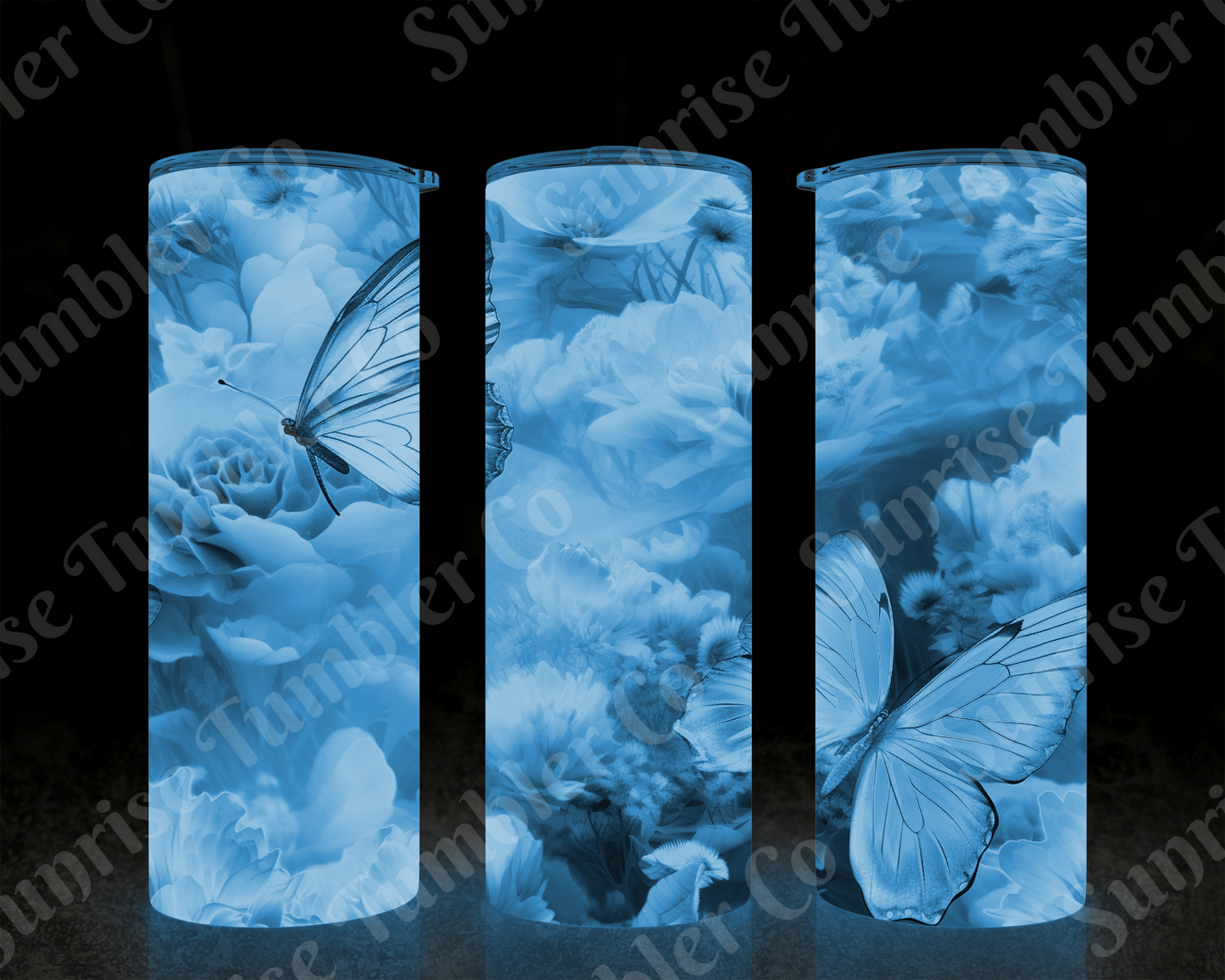 Butterflies Variety Part 3 - 20 oz and 30 oz Tumblers (Glow In The Dark Options Available)