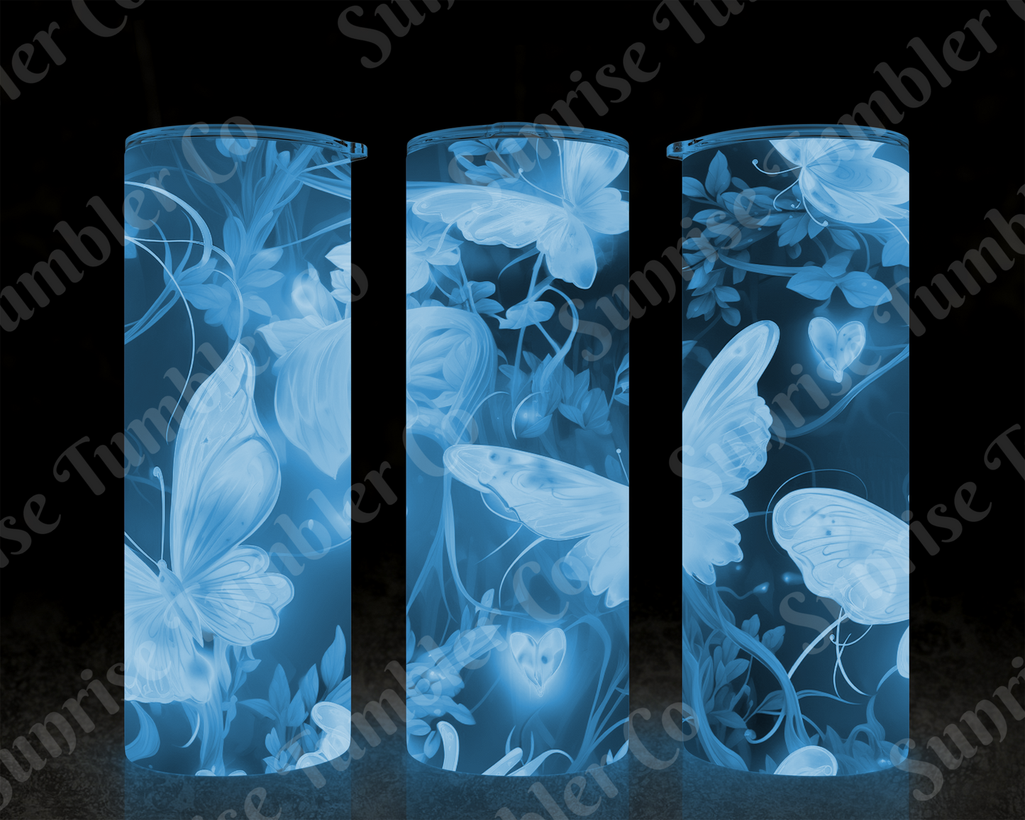 Butterflies Variety Part 3 - 20 oz and 30 oz Tumblers (Glow In The Dark Options Available)