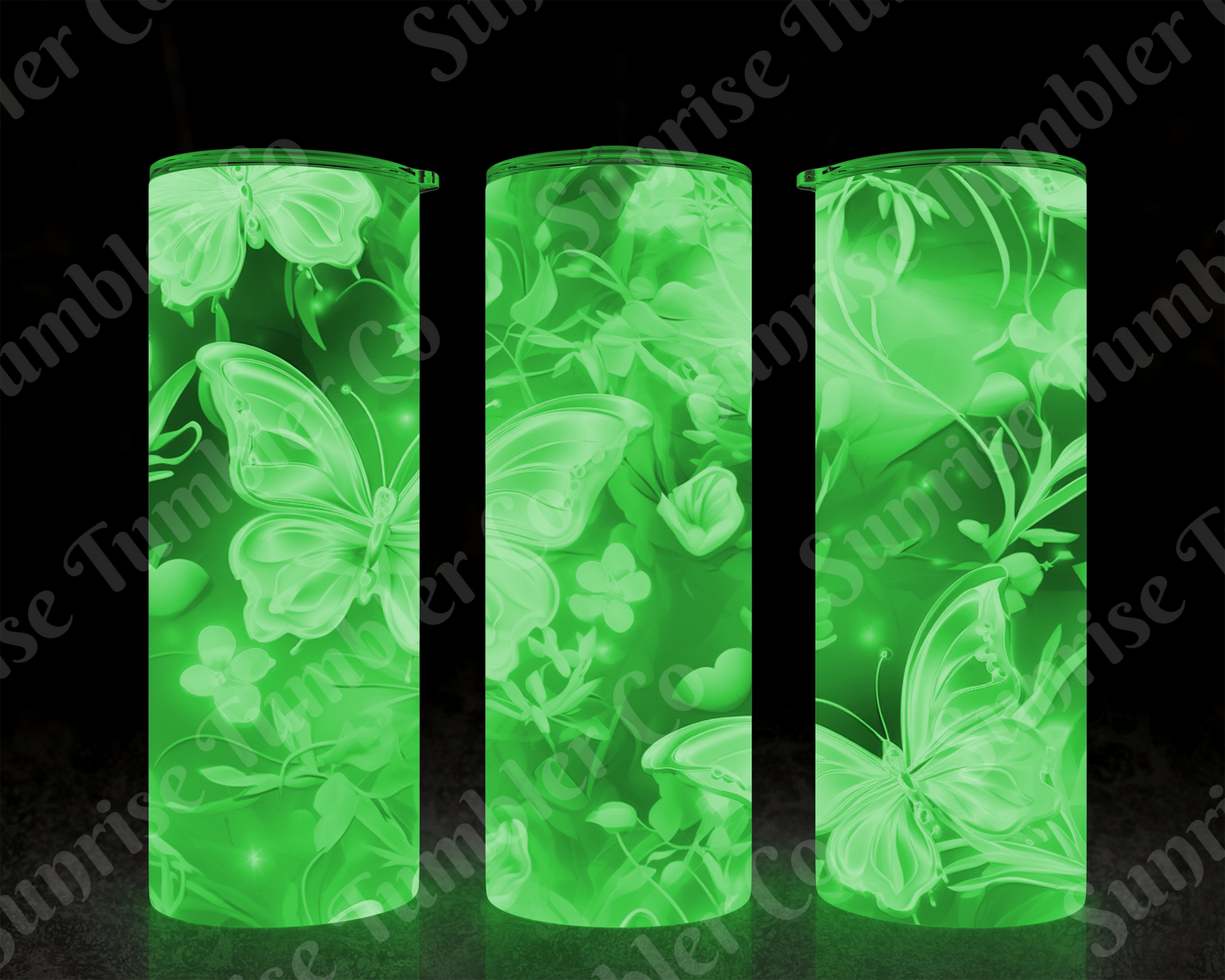 Butterflies Variety Part 3 - 20 oz and 30 oz Tumblers (Glow In The Dark Options Available)