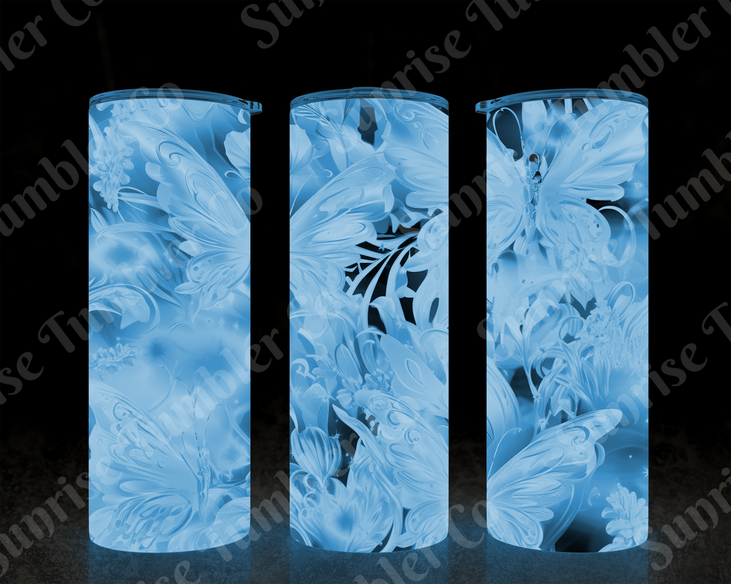 Butterflies Variety Part 3 - 20 oz and 30 oz Tumblers (Glow In The Dark Options Available)