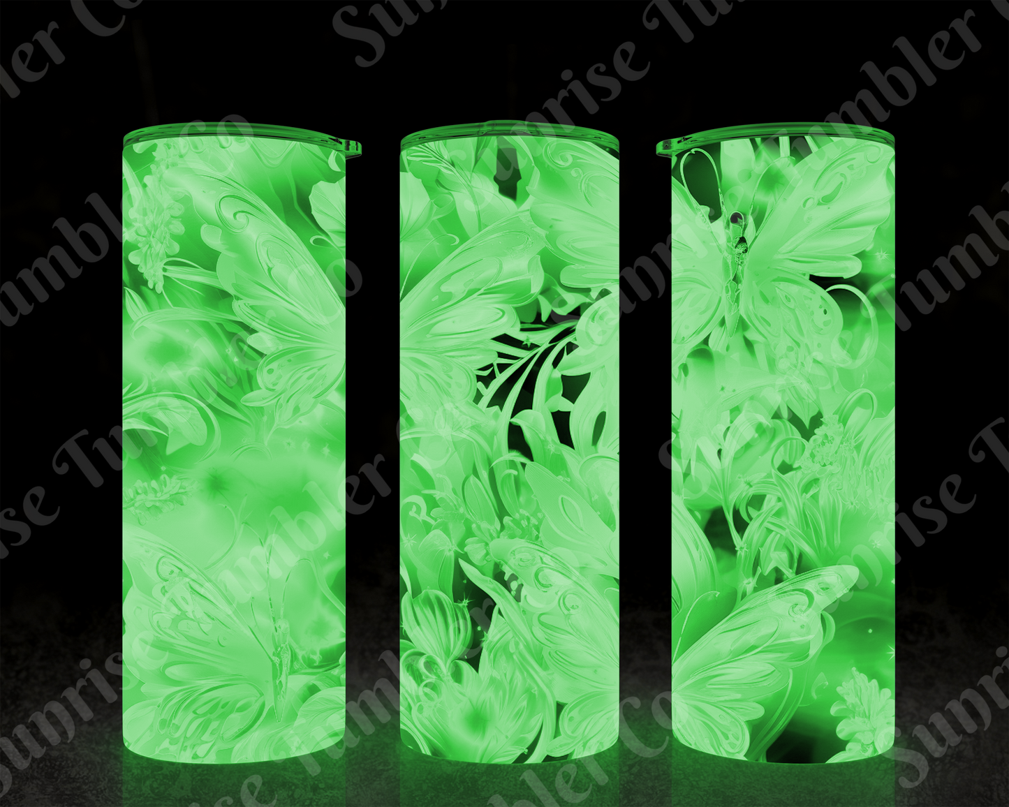 Butterflies Variety Part 3 - 20 oz and 30 oz Tumblers (Glow In The Dark Options Available)