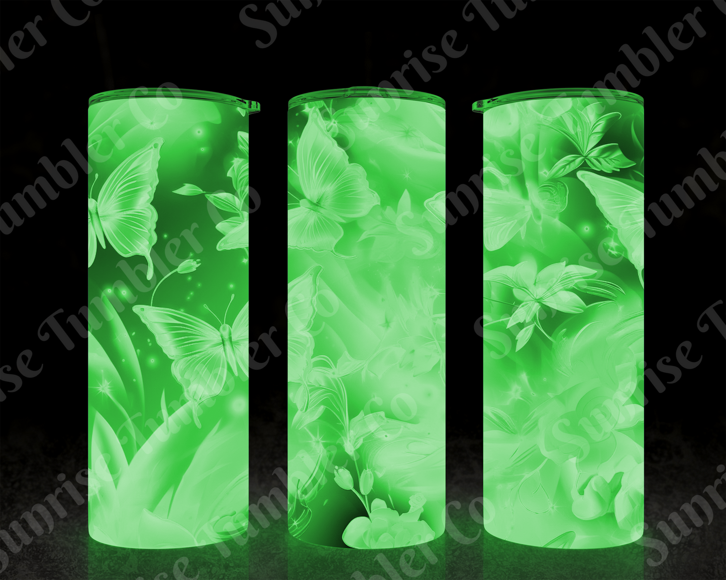 Butterflies Variety Part 3 - 20 oz and 30 oz Tumblers (Glow In The Dark Options Available)