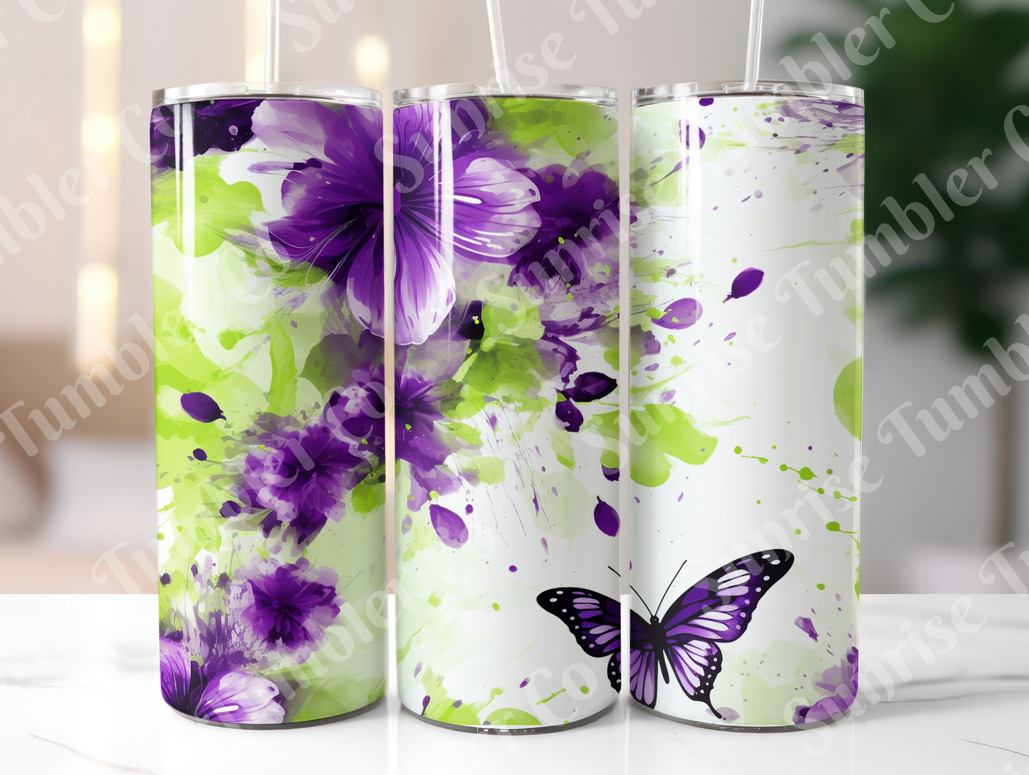 Butterflies Variety Part 3 - 20 oz and 30 oz Tumblers (Glow In The Dark Options Available)