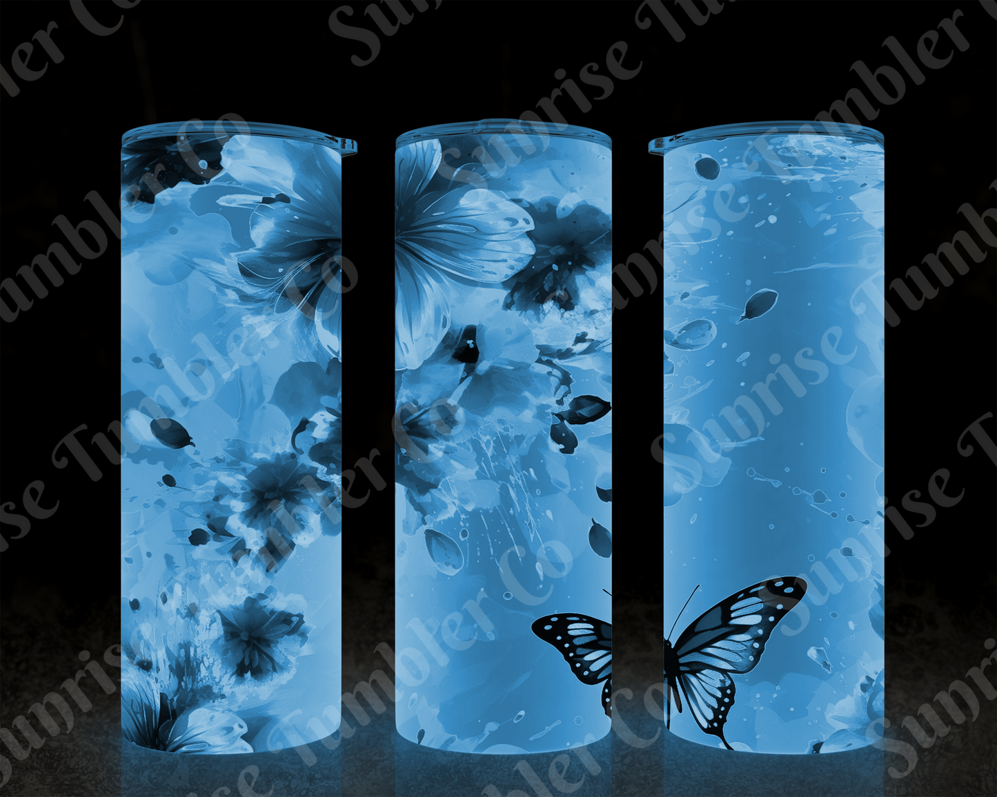 Butterflies Variety Part 3 - 20 oz and 30 oz Tumblers (Glow In The Dark Options Available)