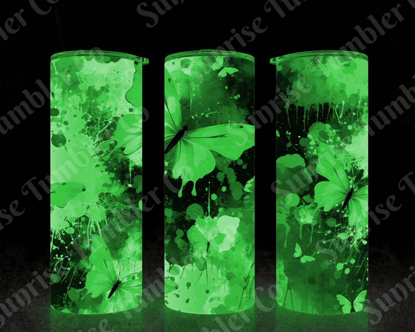 Butterflies Variety Part 3 - 20 oz and 30 oz Tumblers (Glow In The Dark Options Available)