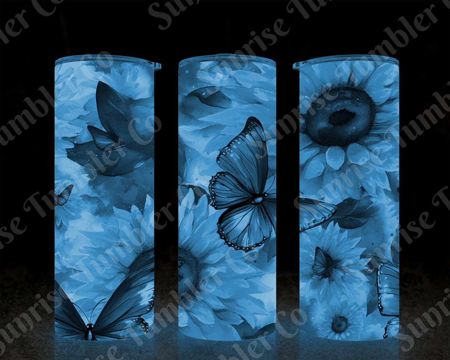 Butterflies Variety Part 3 - 20 oz and 30 oz Tumblers (Glow In The Dark Options Available)