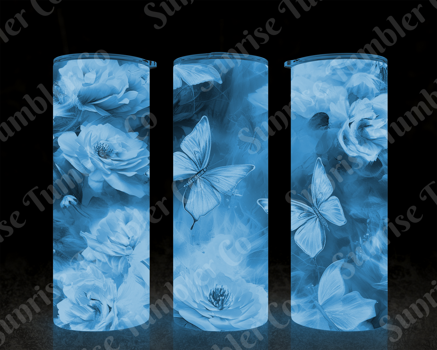 Butterflies Variety Part 3 - 20 oz and 30 oz Tumblers (Glow In The Dark Options Available)